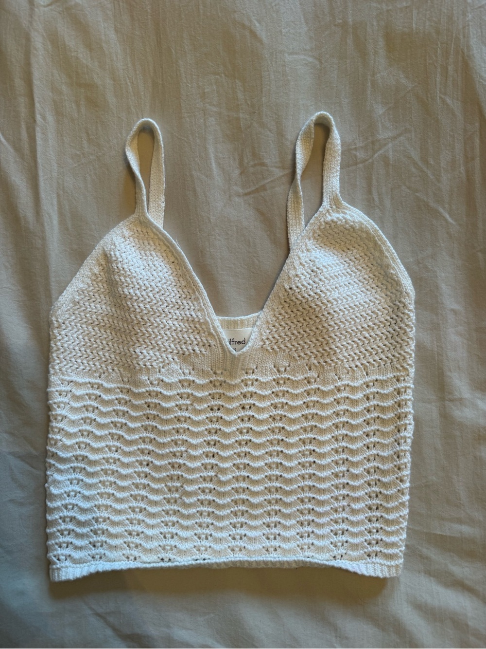 Aritzia Wilfred Crochet Tank